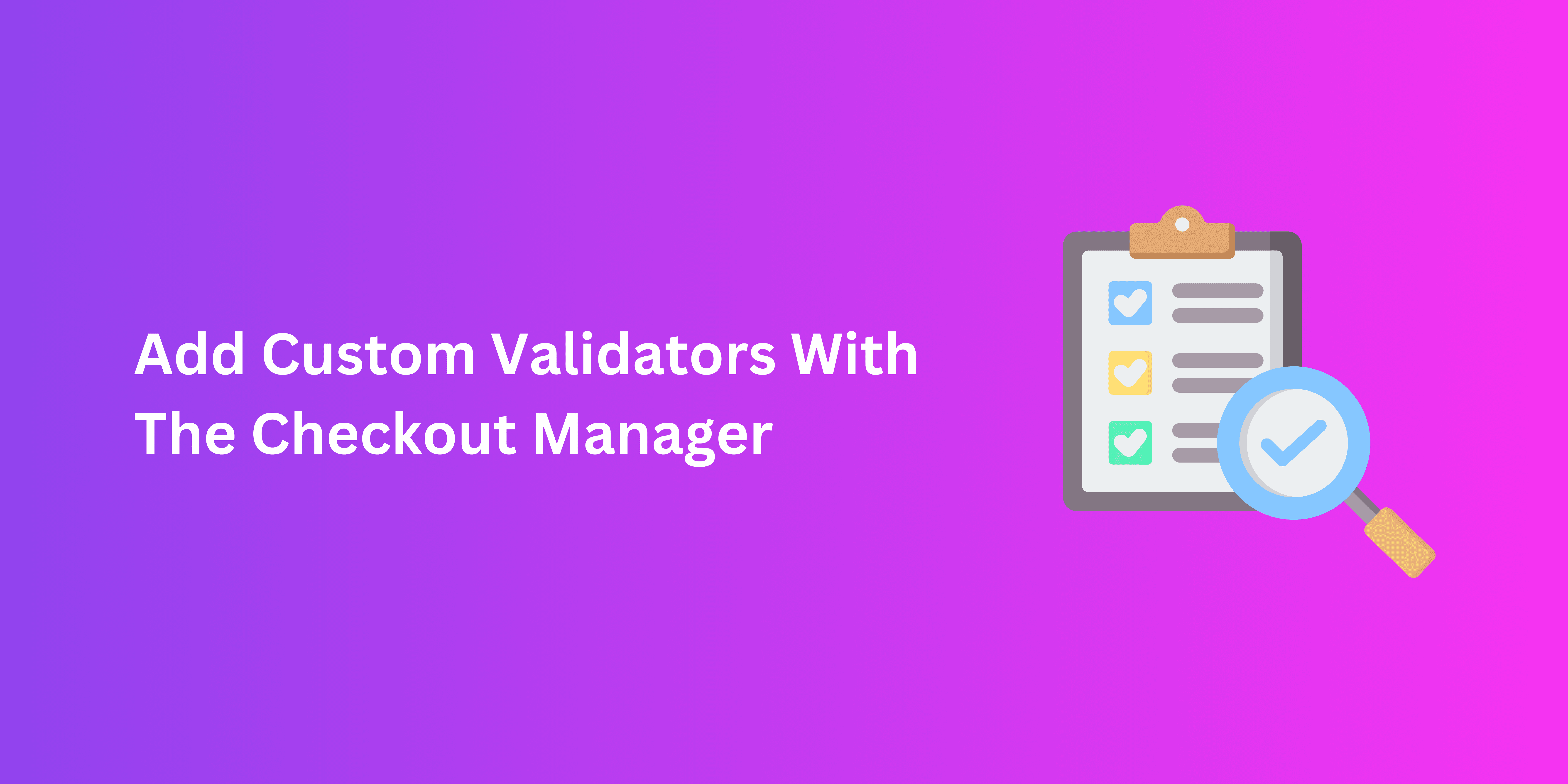 checkout manager